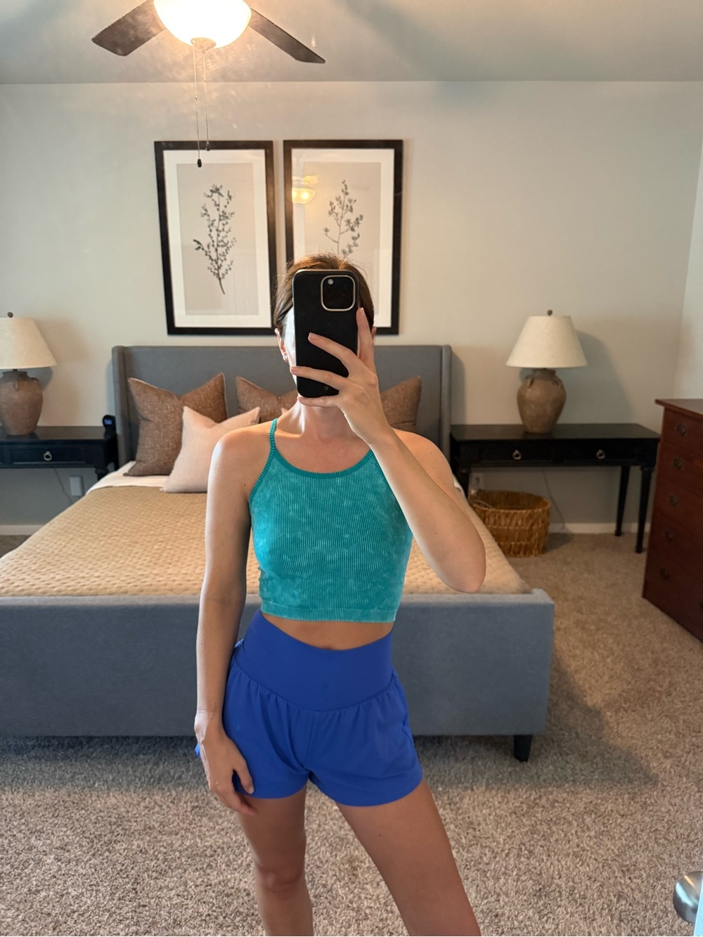 Teal Tank Crop Bralette - Women Intimates & Sleepwear